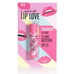 Lakme Lip Love Chapstick SPF 15 Lip Care - Strawberry-1