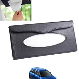 Universal Leatherite Rectangle Black Tissue Box For Car/office/Home-285 Vehicle Tissue Dispenser-image-87
