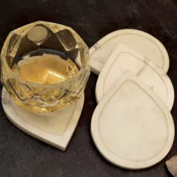 katkaria creations Leaf Coasters Set Of 4-picture-26