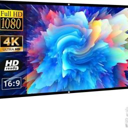 Moiz 250 inch Projector Screen,4K 16:09 Portable Eyelet Premium Foldable Projection Projector Screen (Width 553 cm x 311 cm Height)-16