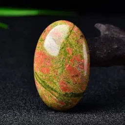 Unakite Palm Stone Crystal Unakite Large Crystal Palm Stone Polished Polished Oval Crystal Stone-image-54