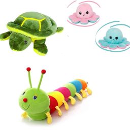 Tortoise, Caterpillar & Octopus Combo Soft Toy- 30 cm-image-39