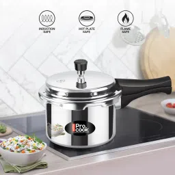 Pro Cook Aluminium Induction Bottom Pressure Cooker With Outer Lid, 3 Litre 3 L Induction Bottom Pressure Cooker-11