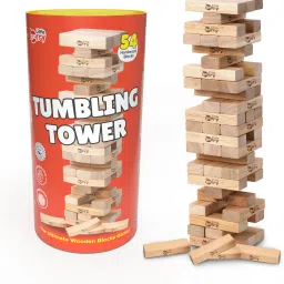 Jenga Blocks Tumbling Tower Game for Kids & Adults - Wooden Blocks Game Toy Educational Board Games-picture-7
