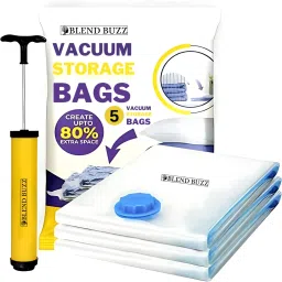 Compression Vacuum Storage Bags for Clothes, Duvets – Airtight, Reusable, Travel Storage Vacuum Bags-image-96