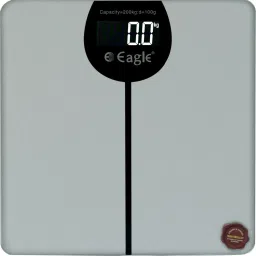 EAGLE Weight Machine for Body Weight Capacity 200 kg,6mmTempered Glass,Silver,EEP1006A Weighing Scale-image-7