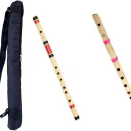 Set of 2, Fipple & Transverse Scale A And G Bansuri Bamboo Flute-8