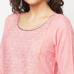 AURELIA Ethnic Motifs Printed Sequinned Kurta with Palazzos image 2