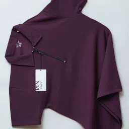 Men Solid Polo Neck Polyester Purple T-Shirt-image-79