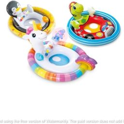 Animal Inflatable Kiddie Floats & Swimming Ring Tube for Toodlers Inflatable Pool Accessory-image-35