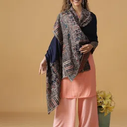Tiara Women Ethnic Motifs Woven Design Shawl-image-25