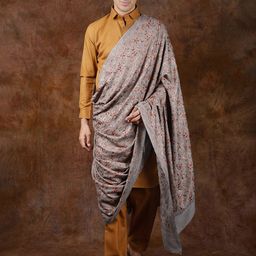 Exotic India Paisley Aari Embroidered Pure Woollen Shawl-image-87