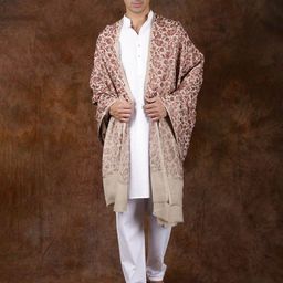 Exotic India Paisley Embroidered Pure Wool Shawl-image-40