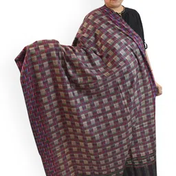 Vrinde Women Checked Printed Shawl-image-35