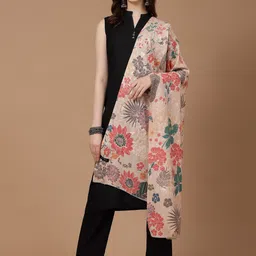 SWI Stylish Floral Printed Aari Embroidery Shawl-image-87