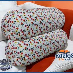 urmila creation Microfibre Floral Bolster Pack of 2-picture-11