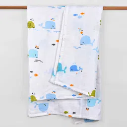 Printed Single Swaddling Baby Blanket forAC Room-image-3