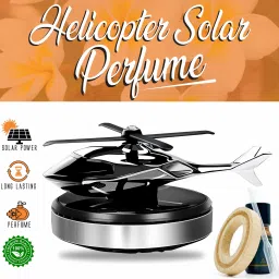 Solar Powered Rotating Air Freshener | Perfume | Helicopter Design | Car & Home Portable Car Air Purifier-8