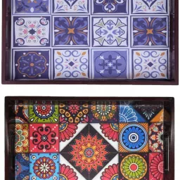WOODEN digital print tray for Kitchen serveware Coffee Tray AHS-T271 Tray-image-83