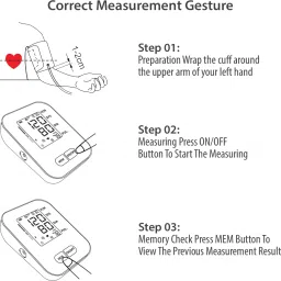Perfecxa Arm Blood Pressure Monitor (Inflation Technology for Fast and Accurate Results) Bp Monitor image 4