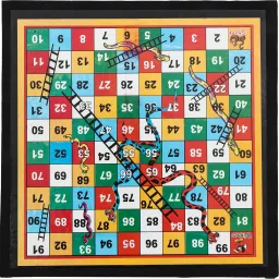 koel 4 in 1 Wooden 12*12" Checker & Chess | Ludo & Snake | Checker Token Chessmen | 32 cm Chess Board image 2