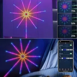 Vedara ™Smart Fireworks Led Light Music Sync with Launch Effect Remote & APP Control Light Strip image 2