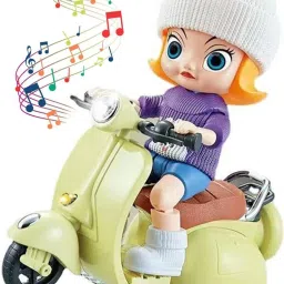 Plastic Bump & Go Stunt Tricycle Kid On Scooter Toy with 3D Lights for Kids-picture-12