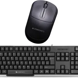 ZEBRONICS Zeb-K20 Keyboard and Zeb comfort mouse Plus combo Combo Set-9