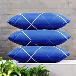 LUXURY Cotton Solid Sleeping Pillow Pack of 3-image-29
