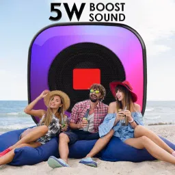 BASS BLING Latest TWS Speaker 15hr Playtime DynamicThunder Bass Speaker Built-in RGB light 5 W Bluetooth Laptop/Desktop Speaker image 4