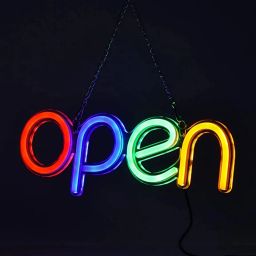 LED Open Sign(30x13)cm Open Sign for Business,multiple flashing,shop,Bar,Salon Night Lamp-image-0