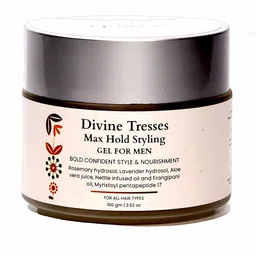 YOGEE Divine Tresses Max Hold Styling Hair Gel With Aloevera Juice - 100g-image-2