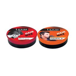 Lilium Set Of 2 Shine+ Hold & Power+ Styling Hair Wax - 40 gm Each-40