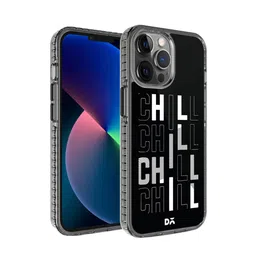DailyObjects Black & White Lets Chill iPhone 12 Pro Max Back Case-13