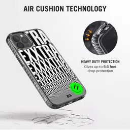 DailyObjects Black & White Printed Extra Stride iPhone 12 Pro Max Phone Case image 3