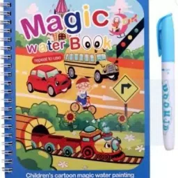 Magic Water Coloring Book, Magic Water Drawing Book Reusable Water-Reveal-22