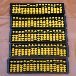 17 Line Abacus Counting, Addition & Subtraction Learning Toy For Kids 5pcs.-10
