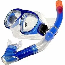 Adult PVC Tempered Glass Diving Goggles Mask with Silicone Breathing Swimming Kit-image-9