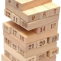 Educational Wooden Tower Game – Dice and Number Blocks-image-6