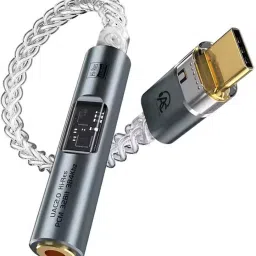 AUDIOCULAR Grey SPARK CX31993 Type C to 3.5mm Hi-Res Portable DAC, Connector Phone Converter-21
