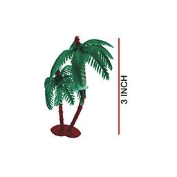 3A Featuretail Artificial Mini Coconut Tree for Project Making (10 Pieces, 3inch) image 2