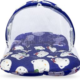 Cotton Infants oddler Animal Printed Foldable Mattress with Mosquito net and Pillow Mosquito Net-34