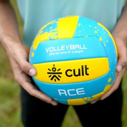 Volleyball ACE Blue Yellow Durable Design for Indoor Outdoor Volleyball - Size: 4-image-40