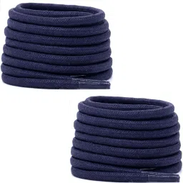 bilAnca Round 48 Inches Long Navy Blue Formal Shoe Boot Strings Sneakers (2 Pairs) Shoe Lace-image-90