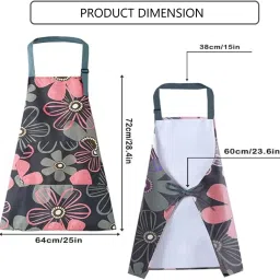 darshanam world Polyester Chef's Apron - Free Size image 3