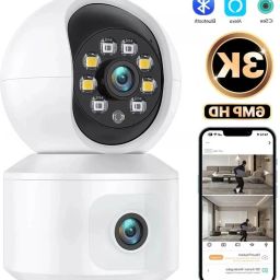 PERAMISYM WiFi 4MP HD Dual Lens Camera | Motion Sensor | Night Vision | Two-Way Audio Security Camera-image-94
