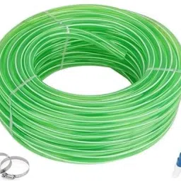 5 meter (15 feet), ¾ inch zebra pipe light weight water hose durable with connector and clamps water gardening cleaning out door indoor use Hose Pipe-image-42