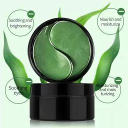 Green Moisturizing Eye Mask Remove Dark Circle Anti wrinkle Eye Pad Patches.-image-70