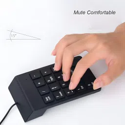 RyzCare Wired Number Keyboard Slim Mini Numeric keyboard pad 18 Keys for Laptop Wired USB Handheld Laptop Keyboard Compatible with Desktop, Laptop, Mac , with gaming mode ,D25 USB 2.0 Wired Numeric Keypad Slim Mini Number Pad Digital Keyboard 18 Keys Numpad for iMac/Mac Pro/MacBook/MacBook Air/Pro Laptop PC Notebook Desktop image 4
