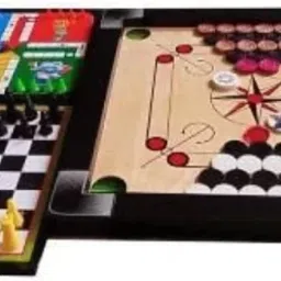 Carrom with Ludo and chess 4 cm Carrom Board-picture-15